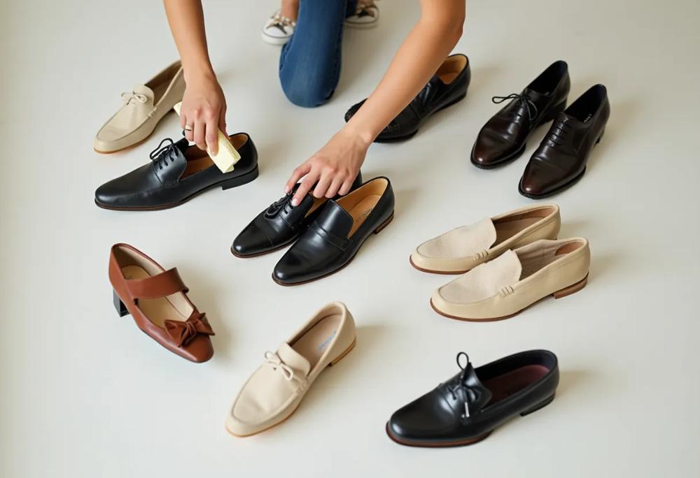 Cleaning shoes