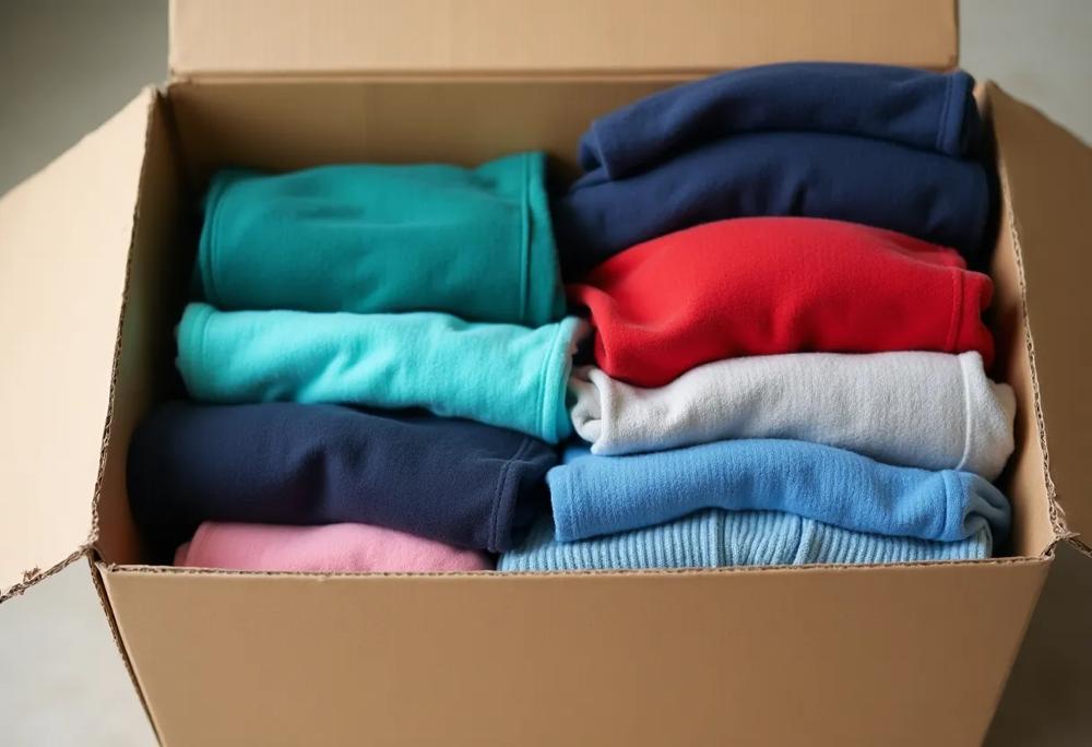 Folded clothes