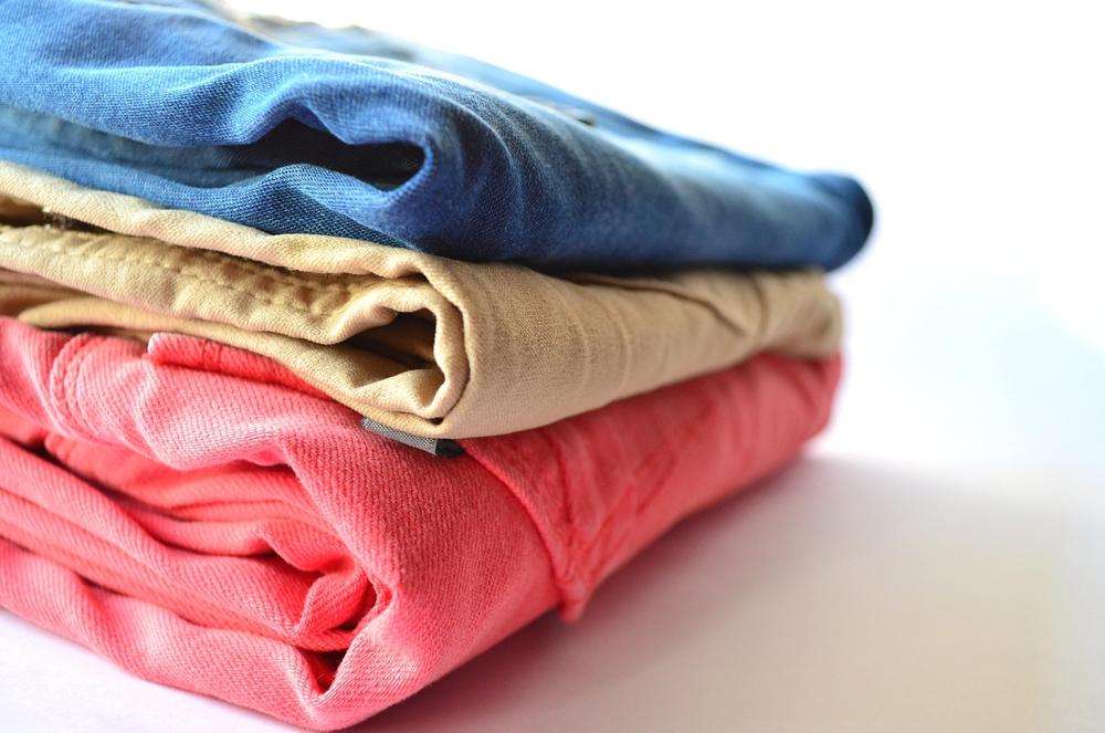 Folded laundry